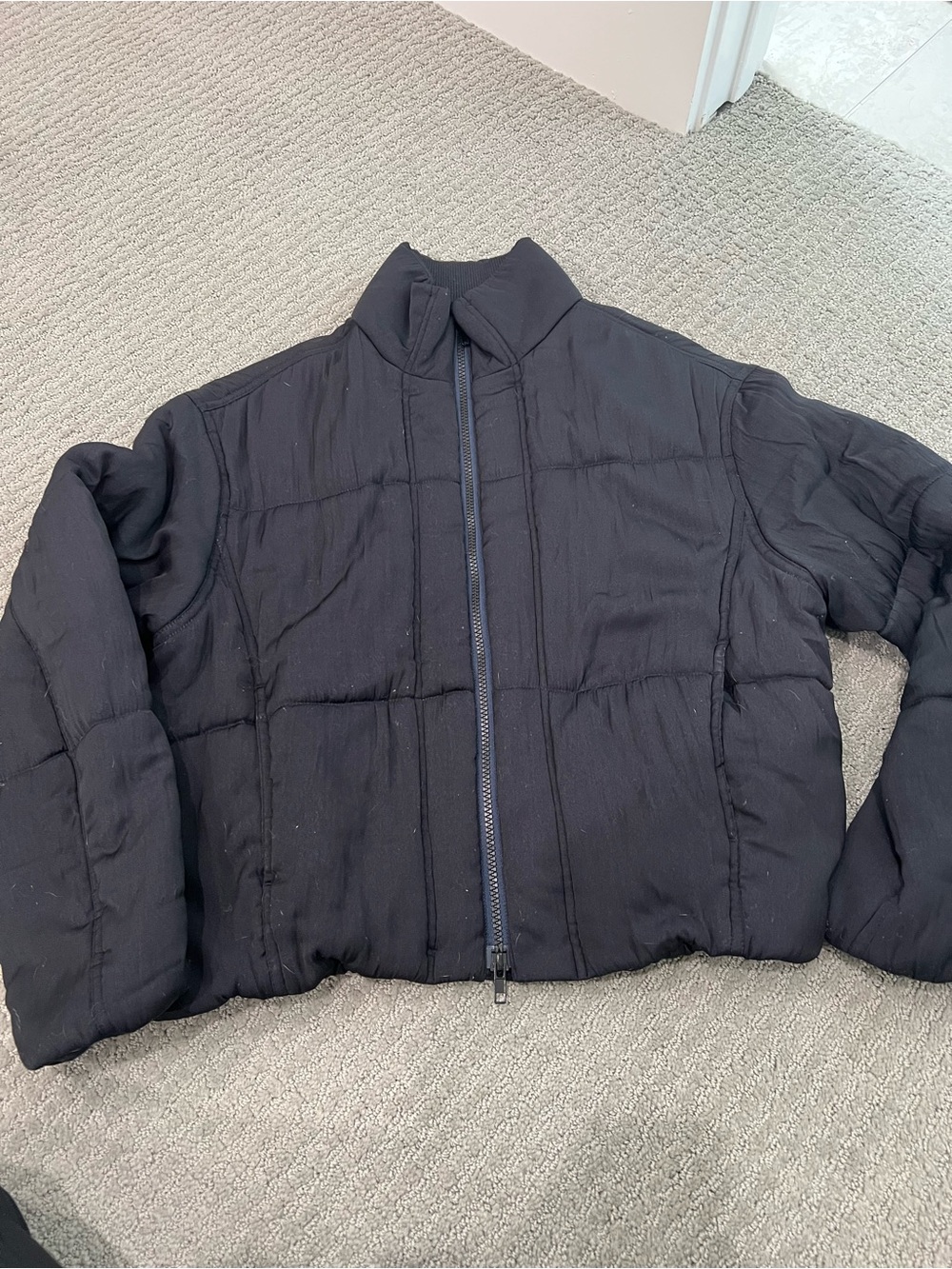 Vince Black Quilted Puffer Jacket